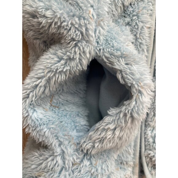 Eddie Bauer Girls Ice Blue Fleece Hooded Jacket Sx XXS (4) - Picture 4 of 7